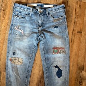Anthropology Pilcro and the Letterpress Light Blue Denim Jeans